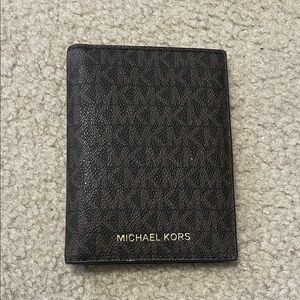 Michael Kors Brown Leather Passport Holder